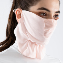 Golf sunscreen mask Womens collar UV mask Riding ice silk face mask summer outdoor breathable neck protection