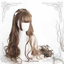 ) Big Brother House) Harajuku Soft sister Lolita Doreen Doreen65cm Ji Hair bangs Long curly Wig
