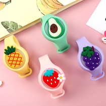 Fruit summer children mosquito repellent anti-mosquito cartoon avocado flash Mosquito Repellent Bracelet outdoor travel watch artifact