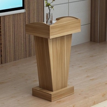 Lecture speech table desk desk classroom retro conference room wooden front desk shopping guide simple concierge old