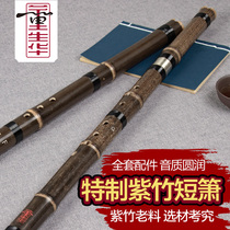 Dong Shenghua Zizhu short professional Cave beginner simple bamboo and Xiao F-tuned G-style instrument one section two elements