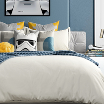 Blue gray space theme boy small children model room bedding custom model room bedding Blanket pillow