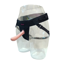 Pink soft small silicone mask LES female wear pants replace dildo gay available refuse pain