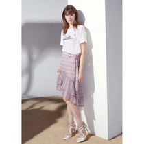 Quanhao brother C111-945] counter brand new womens OL skirt mid-length skirt one-step skirt 0 15KG