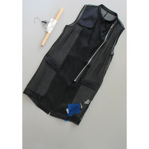 Ba A84-800] counter brand Silk new womens coat long vest 0 14KG