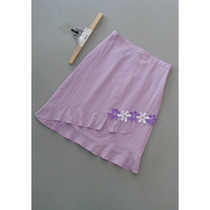 Flowers P80-835] Special cabinet Brand woman dress fluffy skirt 100 pleats half body dress 0 16KG