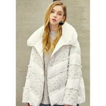 And Bumper P679-200] Special Cabinet Brand White Duck Suede New Thick Coat Women Dress Down Jacket 0 80KG