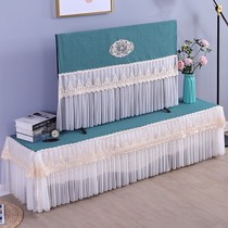TV cabinet tablecloth fabric long strip TV Hood 2021 New dust cover European cover cloth long square scarf set