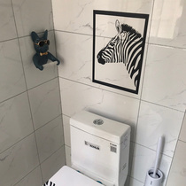 Toilet Decoration Wall Stickler Bathroom Sticker Zebra Stickler Toilet Sticker waterproof Nordic style Not off color