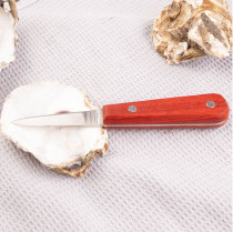 Raw oyster knife thick wood oyster special wooden handle open shell knife oyster fan pry shell seafood knife tool