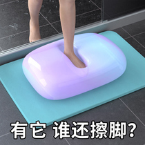 Diatom mud absorbent floor mat bathroom door washroom toilet non-slip quick-drying natural foot pedal shower room
