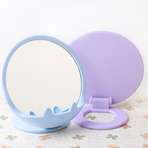 High definition make-up mirror Sub-style Colorful Dressings Mirror Portable Round Princess Mirror with containing box
