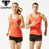 Summer track suit Vest shorts suit Mens and womens running team test sportswear Marathon suit custom printing