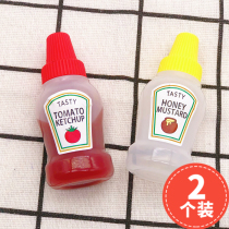 Japanese mini sauce bottle portable Bento condiment bottle salad sauce ketchup childrens Bento Box