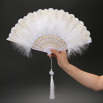 Lolita antique fan fairy gas with cheongsam lolita feather fan with cheongsam ancient princess female accessories