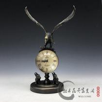 Antique antique antique Handicraft ornaments furniture daily alarm clock watch Wall Clock old clock Eagle clock mechanical seat clock