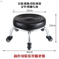 Small low stools with pulleys Home simple floor cleaning small chairs nail nails thickened adult dwarf benches