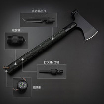 Kaishan Axe Tactical Axe Hammer Multifunctional Special Forces Cut Trees Outdoor Anti-Defense Tomahawk Field Rescue Axe