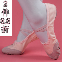 Dance shoes girls soft-soled practice shoes cat claw shoes adult children pink body Dancing Shoes ballet shoes