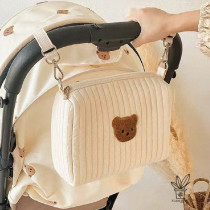 Small well behavour HOME INS Korean family quilted baby stroller hanging bag Childrens milk bottle diaper containing bag mommy bag
