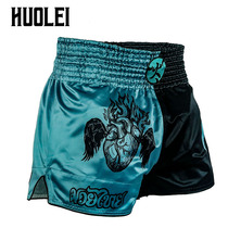 FLUORY FIRE BASE MUAY THAI SHORTS Sanda FIGHT FIGHTING TRAINING COMPETITION CHILDREN ADULT Heart BOXING PANTS 2019 NEW