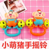 Calming rattle toy 0-1 year old hand-grabbed baby toy small Bell Bell Bell newborn baby toy