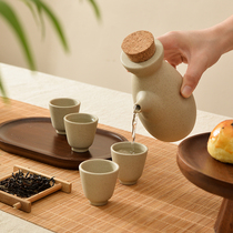 Japanese-style Rough Bottle Vacuum Creative Creative Sake Wine Knee Wine Cup Set Tea Cup Wine Wine Splitter