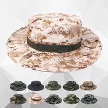 Benny hat Mens summer round edge tactical hat Camouflage hat Military hat Military fan sunscreen visor hat Fisherman hat Sun hat