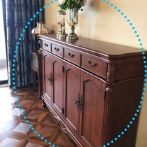 American shoe cabinet solid wood European large capacity locker sideboard home door retro door Hall Cabinet porch cabinet