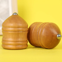 Solid Wood Tops Grand Total Children Shine Toy Boy Adult Ice Gaga With Whip Rope Wooden Top Adult Big