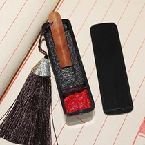 0 8cm Hard pen Calligraphy Exam Grade Seal Hand Seal Engraving Small Seal Small Stone Lettering Box Print Clay Suit