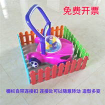 Colored plastic fence decoration pet fence kindergarten small fence Christmas fence white garden fence
