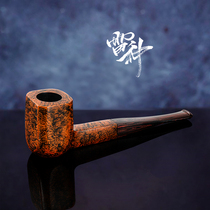 Thor Shinanmu handmade pipe eight-sided judge straight pipe mens portable dry tobacco special accessories