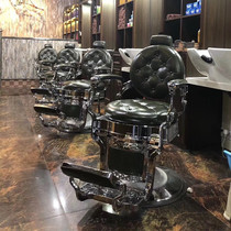 Yalong luxury mens oil head chair Hair salon dedicated barber shop hair cutting lift can put down shaving chair