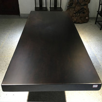 Ebony Wood large board table Ba flower New Chinese Tea Table Table and Chair combination boss Office Workbench whole log tea table