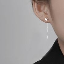 Pure Silver Snowflake Earrings Earrings Earrings Superior Butterfly Fluo Design Earmark 2022 New Tide Spring Suitable