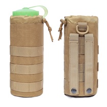 1000D Oxford cloth outdoor wear-resistant kettle cover 1 5L thermos cup cover Riding MOLLE tactical water bottle hanging bag
