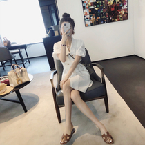 Xiaoxijia 2021 new light cooked style French niche Hepburn professional small white skirt small fragrant style suit dress summer