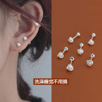 Ruyi Knot Earrings Womens Sterling Silver Needle Ear Hole 2023 New Screw Screw Design Small Ear Bone Stud Earrings