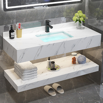 Nordic small-sized bathroom cabinet combination toilet marble wash basin basin basin basin basin bathroom sink