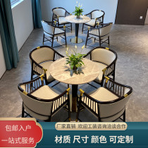 Sales Department negotiates table and chair combination new Chinese hotel lobby marketing center reception desk talks chair