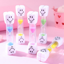 Hourglass timer 3 minutes Childrens smiley face hourglass brushing time student creative small gift ornaments