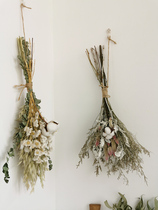 Light luxury dormitory wall hanging upside down dried flower bouquet natural branches home wall decoration ornaments real flower pendant
