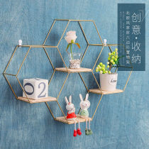 Wall shelf decoration small ornaments KTM wall non-perforated shelf wall hanging partition bookshelf wall type