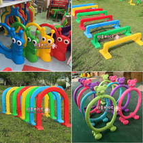 Kindergarten outdoor hurdle children drill cave arched door Plastic drill hole drill ring Sensory sports equipment toy