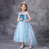 Frozen Aisha Princess Girl Dress Aisha Childrens Spring Dress New Spring and Autumn Dress Aisha Princess Dress