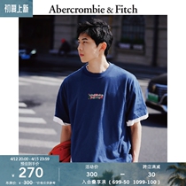 Abercrombie & Fitch Mens Clothing Loose Pattern Logo T-shirt 315811-1 AF
