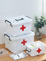 Family medicine box household small first aid kit medicine items Medical treatment cute storage box box large capacity