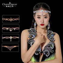 Qingcheng Dance Belly Dance Performance Embelly Dance Competition Performance Forehead Chain Oriental Dance classic Eyebrow Jewelry