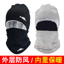 Winter scarf men's ear protection hat scarf one female autumn and winter Joker collar plus velvet warm Korean trend